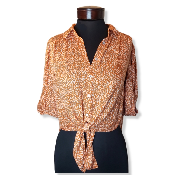 Free People Celia Printed Blouse Size: XS - Picture 6 of 15